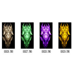 染色盾牌展示图